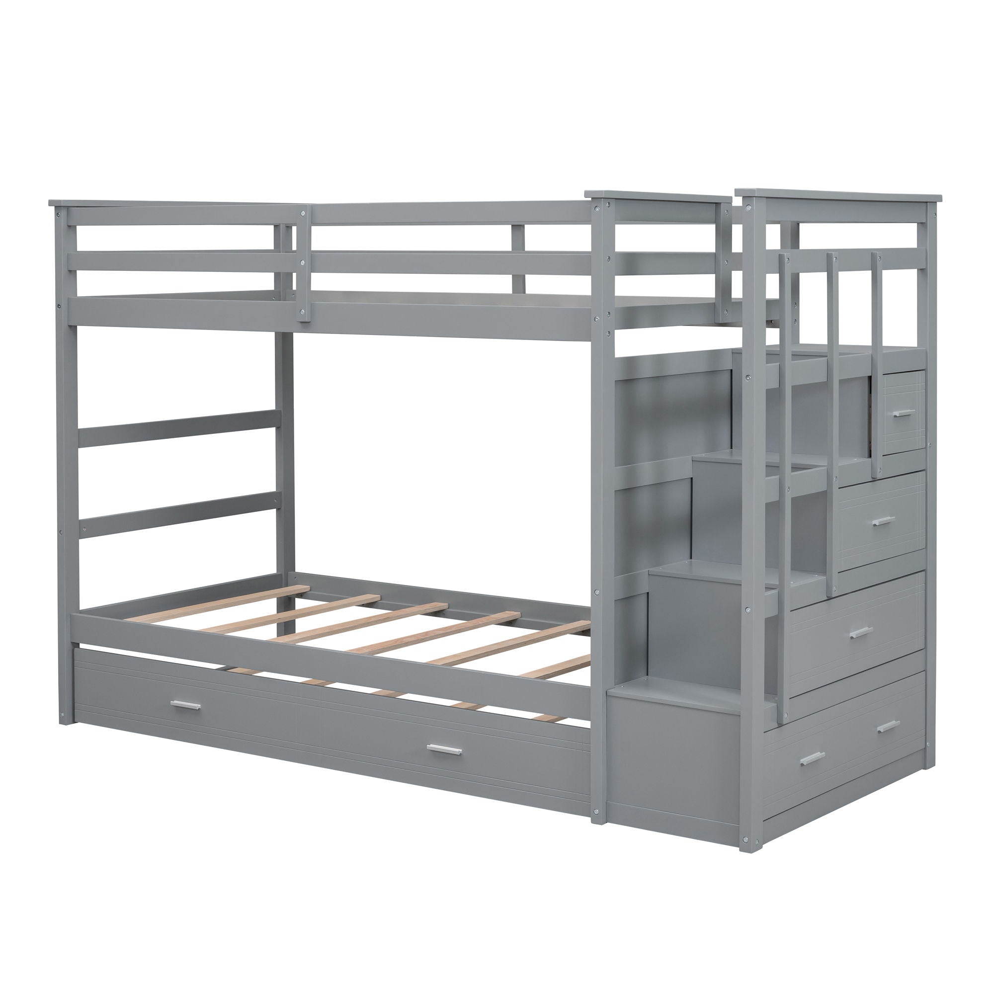 Bunk Bed With Trundle And Staircase