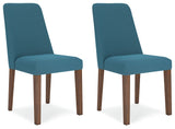Lyncott - Blue / Brown - Dining Uph Side Chair (Set of 2) by Signature Design by Ashley® | Bel Furniture