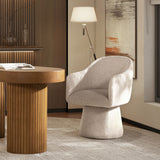 Marcy - Swivel Upholstered Dining Arm Chair - Simple Gray by Jennifer Taylor Home | Bel Furniture