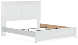 Bostwick Shoals - King Panel Bed With Framed Footboard - White