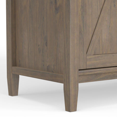 Ela - Sideboard With Wine Storage - Smoky Brown by Simpli-Home | Bel Furniture