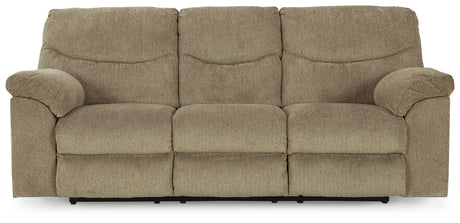 Alphons - Reclining Sofa Light Brown by Signature Design by Ashley® | Bel Furniture