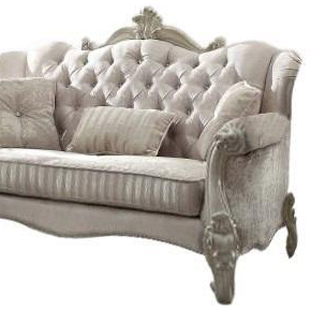 Chesterfield Loveseat Pillows - Ivory / Toss