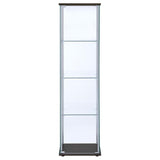 Bellatrix - 4-Shelf Clear Glass Curio Cabinet