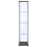 Bellatrix - 4-Shelf Clear Glass Curio Cabinet