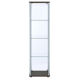 Bellatrix - 4-Shelf Clear Glass Curio Cabinet