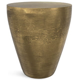 Cavan - Cast Aluminum Side Table - Antique Brass by Simpli-Home | Bel Furniture