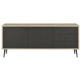 Maeve - 2 Door Engineered Wood Cabinet - Antique Pine And Gray