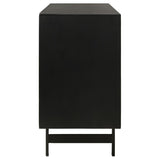Aminah - 3 Door Wood Accent Cabinet - Natural And Black