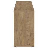 Pepita - 3 Door Engineered Wood Accent Cabinet - Mango Brown