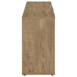 Pepita - 3 Door Engineered Wood Accent Cabinet - Mango Brown