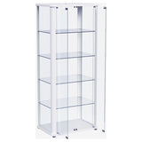 Aero - 5-Shelf Display Curio Cabinet With Led Lighting
