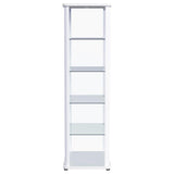 Aero - 5-Shelf Display Curio Cabinet With Led Lighting