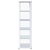 Aero - 5-Shelf Display Curio Cabinet With Led Lighting