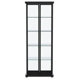 Aero - 5-Shelf Display Curio Cabinet With Led Lighting