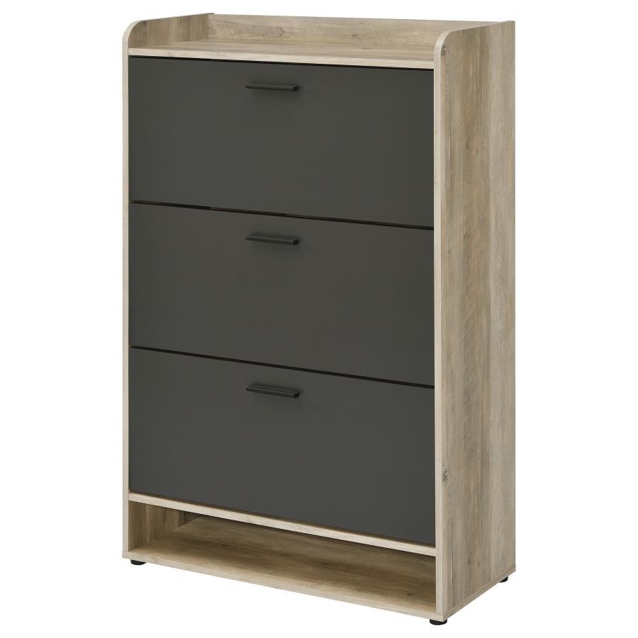 Denia - 3-Tier Engineered Wood Shoe Cabinet - BEL Furniture