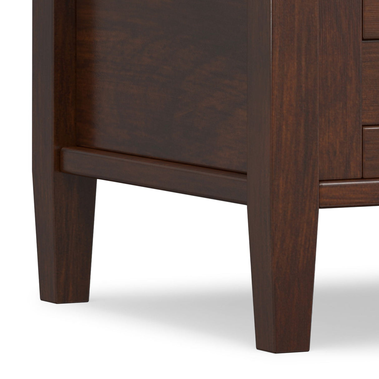 Warm Shaker - End Table With Smooth Drawer Storage - Brown