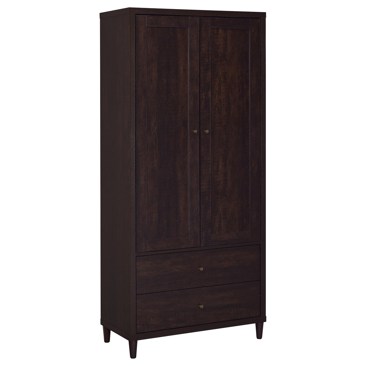 Wadeline - 2 Door Tall Accent Storage Cabinet - Rustic Tobacco