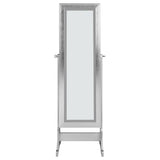 Moore - Cheval Mirror With Jewelry Storage - Silver