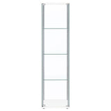 Bellatrix - 4-Shelf Clear Glass Curio Cabinet