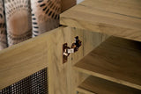 Bristol - 6-Shelf Engineered Wood Shoe Cabinet - Golden Oak