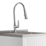 Beckham - Laundry Cabinet & Faucet And Stainless Steel Sink by Simpli-Home | Bel Furniture