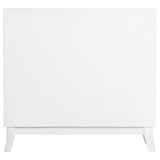 Gambon - 2 Door Wood Honeycomb Pattern Accent Cabinet - White