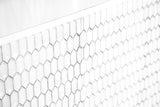 Gambon - 2 Door Wood Honeycomb Pattern Accent Cabinet - White