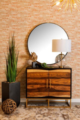 Zara - 2-Door Wood Accent Storage Cabinet