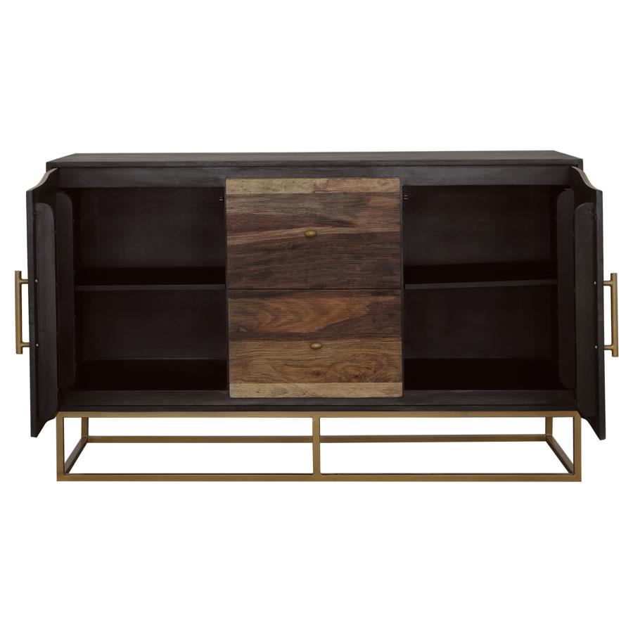 Zara - 2-Door Wood Accent Storage Cabinet