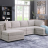Kristin - Linen Fabric Reversible Sectional Sofa by Lilola Home | Bel Furniture