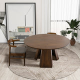 Bolton - Round Dining Table - Walnut by Ashcroft Furniture | Bel Furniture