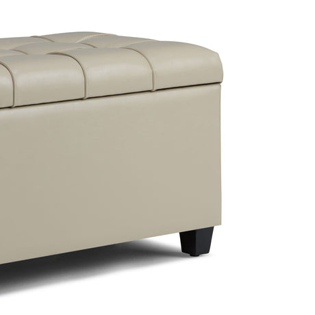 Sienna - Upholstered Storage Ottoman Bench - view 18