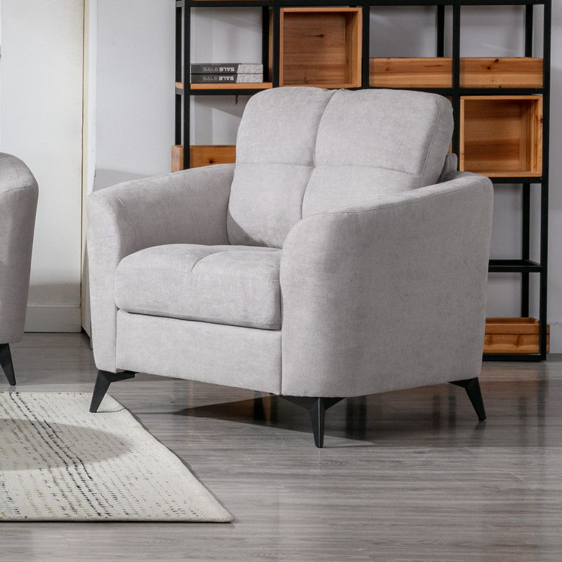 Callie - Woven Fabric Chair by Lilola Home | Bel Furniture
