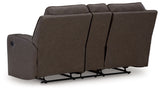 Lavenhorne - Granite - Dbl Rec Loveseat W/Console by Signature Design by Ashley® | Bel Furniture