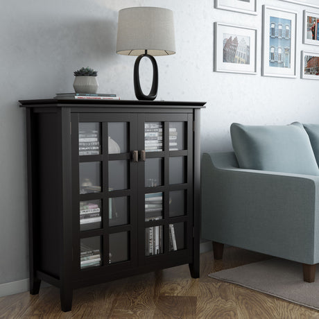 Artisan - Handcrafted Medium Storage Cabinet by Simpli-Home | Bel Furniture