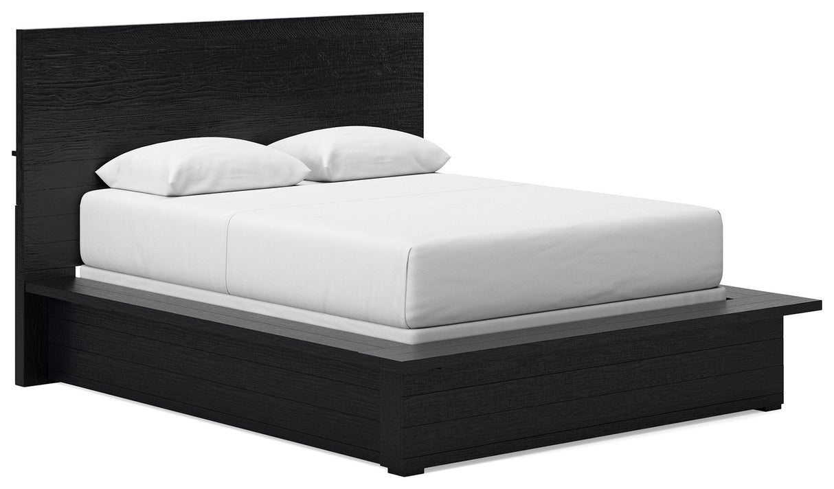 Londer - Black - Queen Panel Bed by Millennium® by Ashley | Bel Furniture