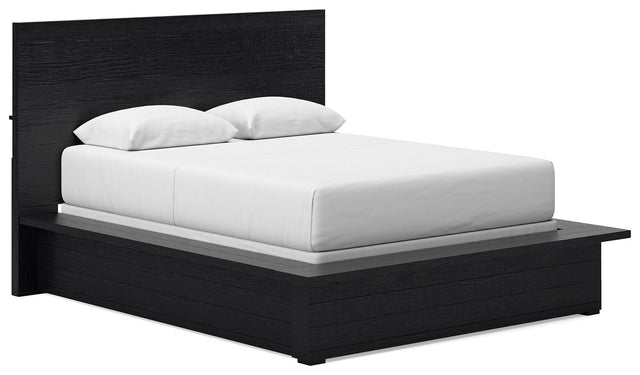 Londer - Black - Queen Panel Bed by Millennium® by Ashley | Bel Furniture