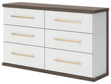 Kendanport - Six Drawer Dresser