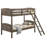 Flynn - Wood Bunk Bed With Mattress by Coaster Fine Furniture | Bel Furniture