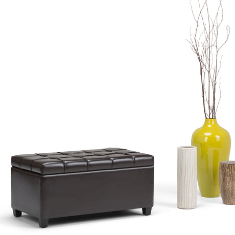 Sienna - Upholstered Storage Ottoman Bench - view 19