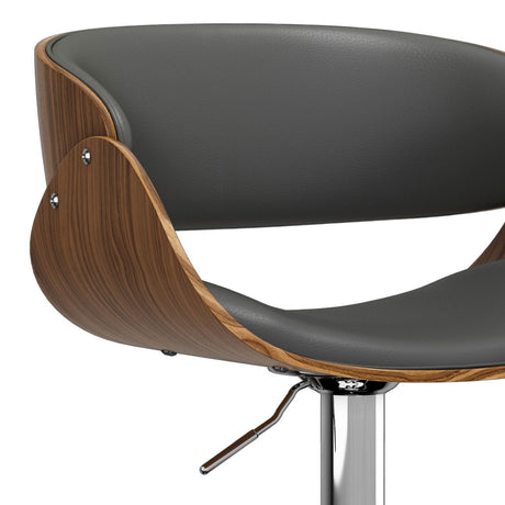 Amery - Mid Century Modern Adjustable Swivel Bar Stool by Simpli-Home | Bel Furniture