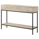 Rubeus 2-drawer Wood Entryway Console Table White Washed