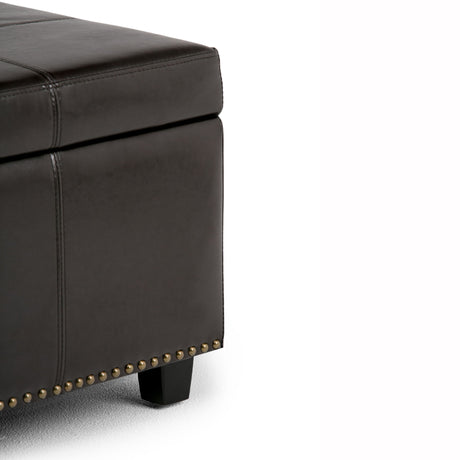 Kingsley - Upholstered Large Storage Ottoman - view 15