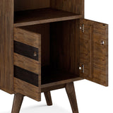 Clarkson - Bookcase With Storage - Rustic Natural Aged Brown by Simpli-Home | Bel Furniture