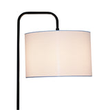 Lior - Arc Floor Lamp With Cylinder Shade - Black