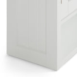 Acadian - Double Door Wall Cabinet - Pure White by Simpli-Home | Bel Furniture