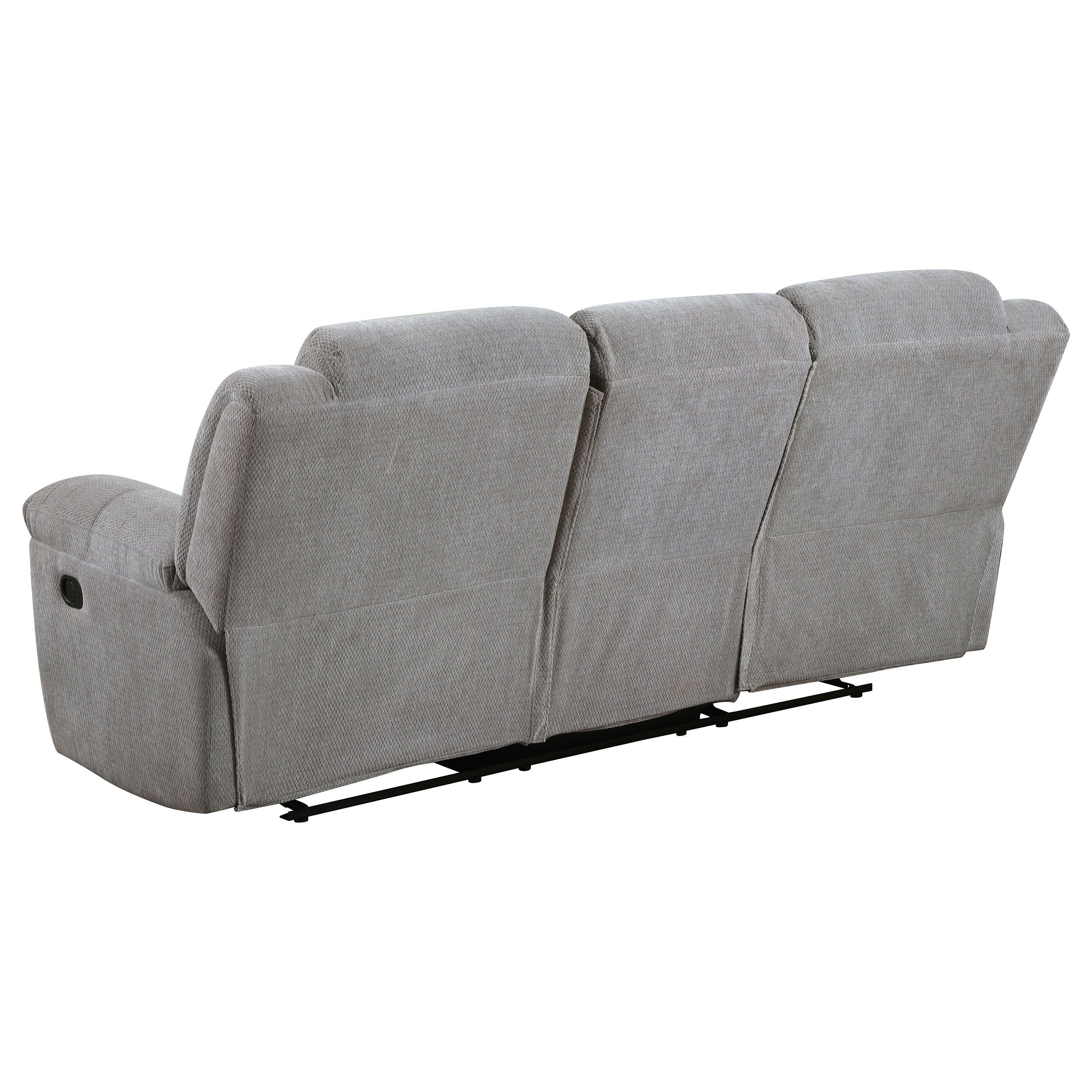 Gilson - Chenille Upholstered Reclining Sofa - Gray