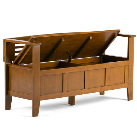 Adams - Entryway Storage Bench Handcrafted by Simpli-Home | Bel Furniture