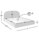 Archie Puffy Grounded - Upholstered Platform Bed